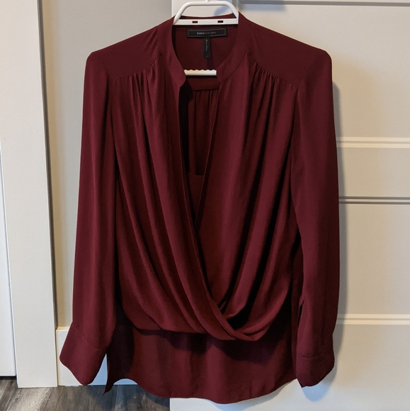 BCBG MAX AZRIA Bergendy High Low Blouse - Picture 1 of 8